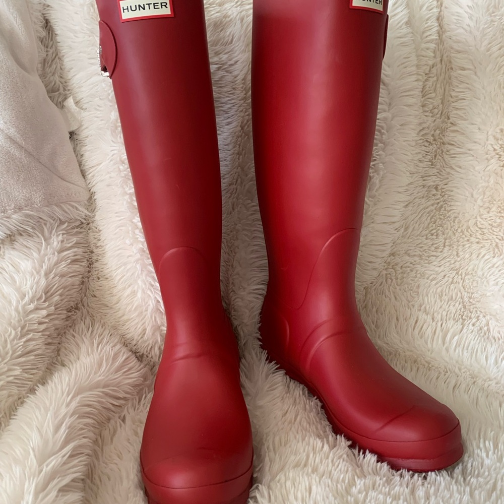 Hunter Red Rain Boots